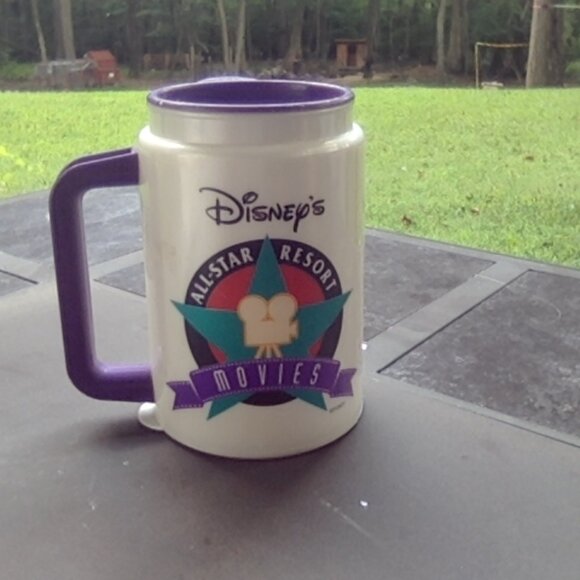 Walt Disney World 1990s All-Star Resort Movies Coca-Cola Cup Travel Mug - Picture 1 of 3